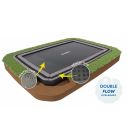 Flat to the ground Trampoline Rechthoekig North 520x370 cm grijs