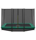 Ingraaf Trampoline Magic Circle Pro 214 x 305 cm Groen met veiligheidsnet