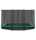 Ingraaf Trampoline Magic Circle Pro 244 x 366 cm Groen met veiligheidsnet