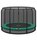 Ingraaf Trampoline Magic Circle Pro 410 cm Groen met veiligheidsnet
