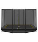 Ingraaf Trampoline Magic Circle Pro Black 214 x 305 cm met veiligheidsnet