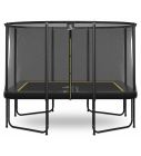 Magic Circle Pro Fiber Black Rechthoekige Trampoline 214 x 305 cm met veiligheidsnet