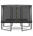 Magic Circle Pro Fiber Grey Rechthoekige Trampoline 214 x 305 cm met veiligheidsnet