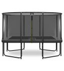 Magic Circle Pro Fiber Grey Rechthoekige Trampoline 244 x 366 cm met veiligheidsnet