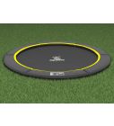 Flat to the Ground Trampoline Magic Circle Pro Black 251 cm