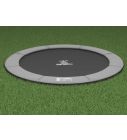Flat to the Ground Trampoline Magic Circle Pro Grey 427 cm
