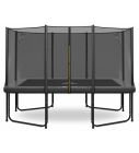 Magic Circle Pro Grey Rechthoekige Trampoline 244 x 366 cm met veiligheidsnet