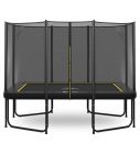 Magic Circle Pro Black Rechthoekige Trampoline 214 x 305 cm met veiligheidsnet