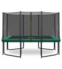 Magic Circle Pro Rechthoekige Trampoline 244 x 366 cm Groen met veiligheidsnet