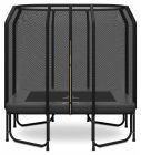 Magic Jump Fiber Rechthoekige Trampoline 153 x 214 cm Grijs met Veiligheidsnet