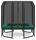 Magic Jump Fiber Rechthoekige Trampoline 153 x 214 cm Groen met Veiligheidsnet