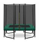 Magic Jump Rechthoekige Trampoline 153 x 214 cm Groen met Veiligheidsnet