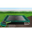 Flat to the ground Trampoline Rechthoekig Capital Play Groen 305 x 183 cm