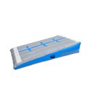 Schuinvlak 12spring 200x100x40 cm Blauw/grijs