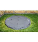 Trampoline Afdekhoes Flat To The Ground 251 cm Black