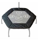 Trampoline rand Fitness Magic Circle Pro Zwart 100 cm Hexagon