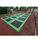 Trampolinepark Akrobat Jump Arena Flat to the ground - Zij aan Zij