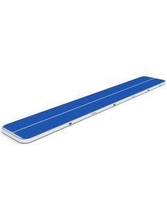 Airtrack 12spring 1500x200x20 cm Plus Blauw/wit