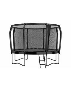Akrobat Orbit Pro trampoline 305 cm antraciet met veiligheidsnet