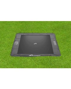 Flat to the ground Trampoline Rechthoekig Akrobat Primus Antraciet 380x250 cm