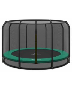 Ingraaf Trampoline Magic Circle Pro 427 cm Groen met veiligheidsnet