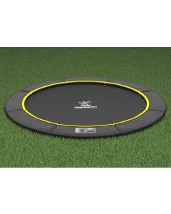 Flat to the Ground Trampoline Magic Circle Pro Black 305 cm