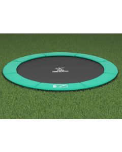 Flat to the Ground Trampoline Magic Circle Pro Groen 366 cm