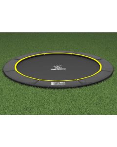 Flat to the Ground Trampoline Magic Circle Pro Black 366 cm