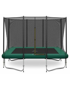 Magic Jump Rechthoekige Trampoline 214 x 305 cm Groen met Veiligheidsnet