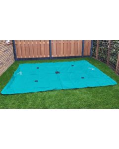 Rechthoekige Trampoline Afdekhoes Flat To The Ground 244 x 366 cm Groen