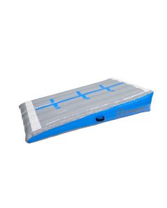 Schuinvlak 12spring 200x100x40 cm Blauw/grijs