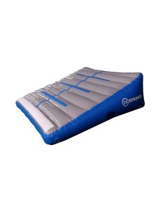Schuinvlak 12spring 200x200x80 cm Blauw/grijs