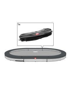 Trampoline Rand ovaal Berg Favorit Grand inground 520x345 cm Grijs