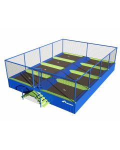 Trampolinepark Akrobat Jump Arena Large - Zij aan Zij