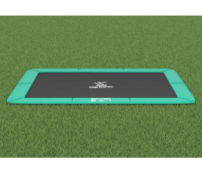 Flat to the ground Trampoline Rechthoekig Magic Circle Pro Groen 214x305 cm