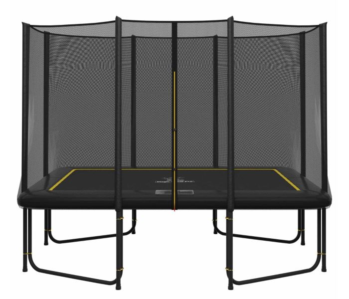 Magic Circle Pro Black Rechthoekige Trampoline 214 x 305 cm met veiligheidsnet