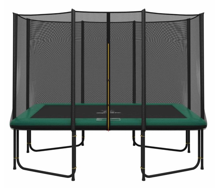 Magic Circle Pro Rechthoekige Trampoline 214 x 305 cm Groen met veiligheidsnet