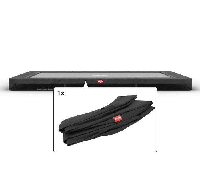 Trampoline Rand Rechthoekig Berg Favorit Ultim inground 330x220 Grijs