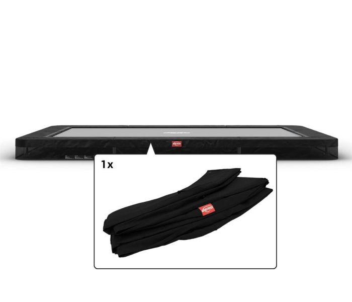 Trampoline Rand Rechthoekig Berg Favorit Ultim inground 330x220 Zwart