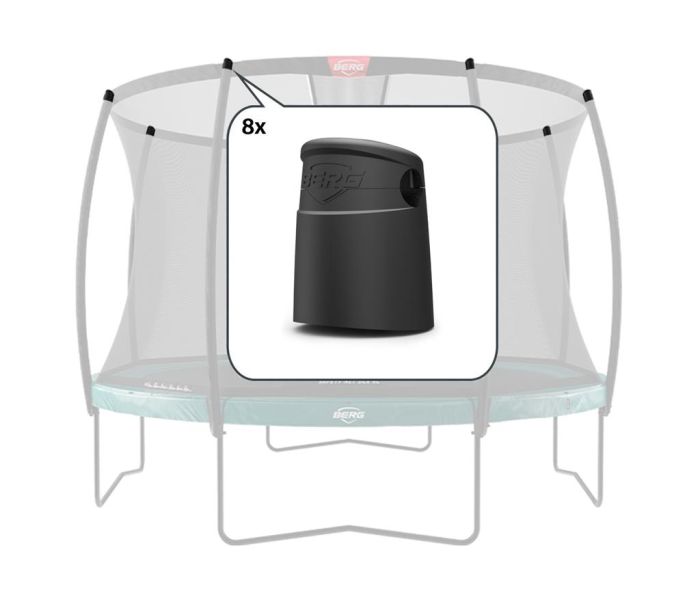 Trampoline veiligheidsnet afdekdoppen Berg Deluxe (8 stuks)