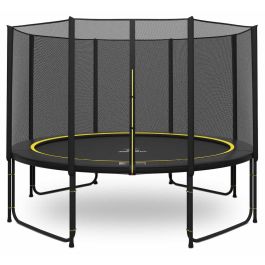 Magic Jump Black Trampoline 366 met veiligheidsnet | zwarte rand