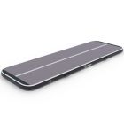 Airtrack 12spring 400x100x10 cm standaard Zwart/grijs