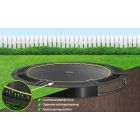 Flat to the ground Trampoline Capital Play Black 366 cm