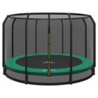 Ingraaf Trampoline Magic Circle Pro 410 cm Groen met veiligheidsnet