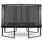 Magic Circle Pro Fiber Black Rechthoekige Trampoline 214 x 305 cm met veiligheidsnet