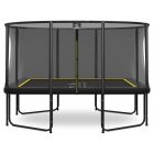 Magic Circle Pro Fiber Black Rechthoekige Trampoline 244 x 366 cm met veiligheidsnet