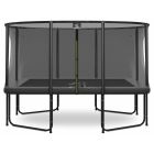 Magic Circle Pro Fiber Grey Rechthoekige Trampoline 244 x 366 cm met veiligheidsnet