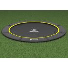 Flat to the Ground Trampoline Magic Circle Pro Black 410 cm
