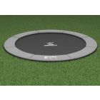 Flat to the Ground Trampoline Magic Circle Pro Grey 427 cm