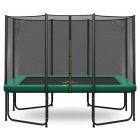 Magic Circle Pro Rechthoekige Trampoline 214 x 305 cm Groen met veiligheidsnet